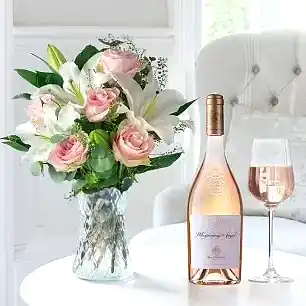 Simply Pink Rose & Whispering Angel