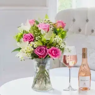 Chantilly, Whispering Angel Half Bottle & Vase