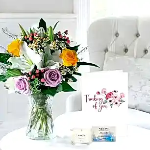 Glaze, NEOM Luxury Candle (75g) & Thinking of You Card