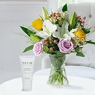 Glaze, Vase & NEOM Calming Hand Balm (30ml) 