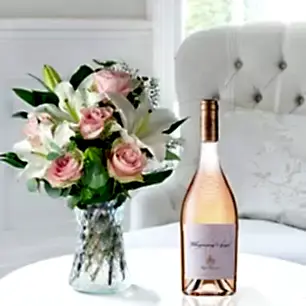 Simply Pink Rose & Lily & Whispering Angel