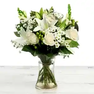 Simply White Rose and Lily